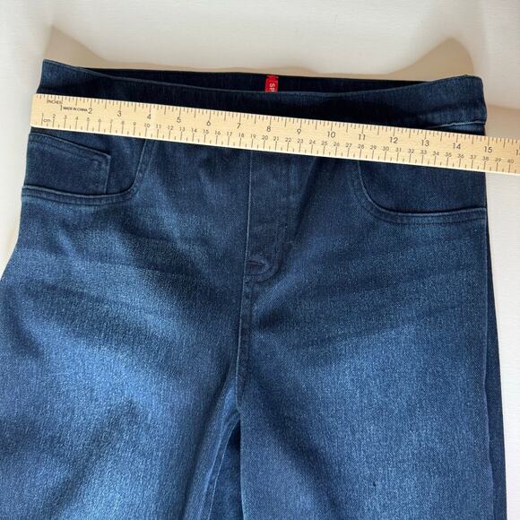 Spanx Womens Jean-ish Pull On Ankle Leggings Twilight Rinse Sz L | Stretch Denim - Picture 16 of 16